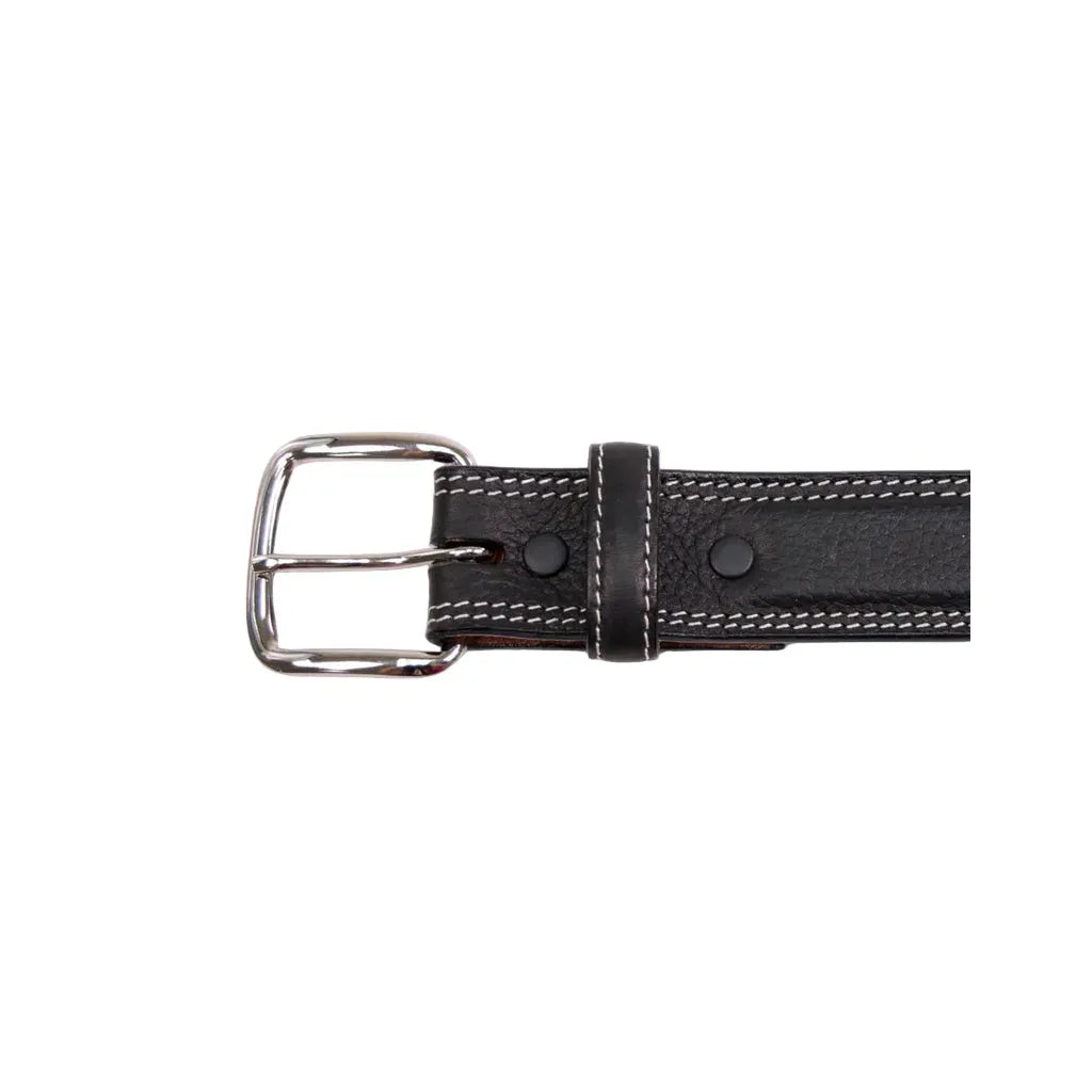 Boy's Cowboy Chrome Black Rawhide Remuda Belt 881