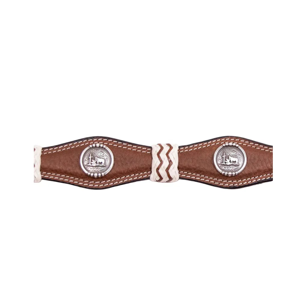 Boy's Cowboy Chrome Brown Rawhide Remuda Belt 885