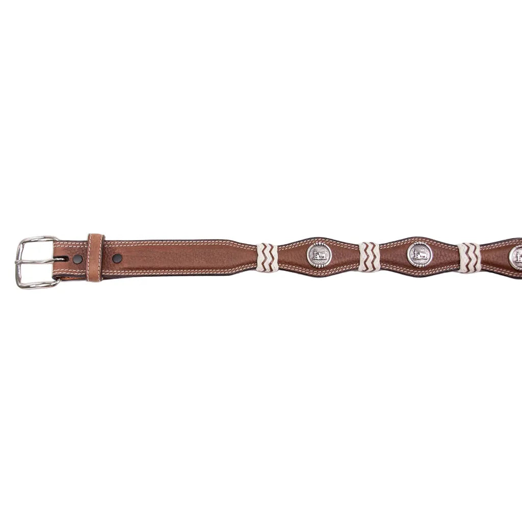 Boy's Cowboy Chrome Brown Rawhide Remuda Belt 885