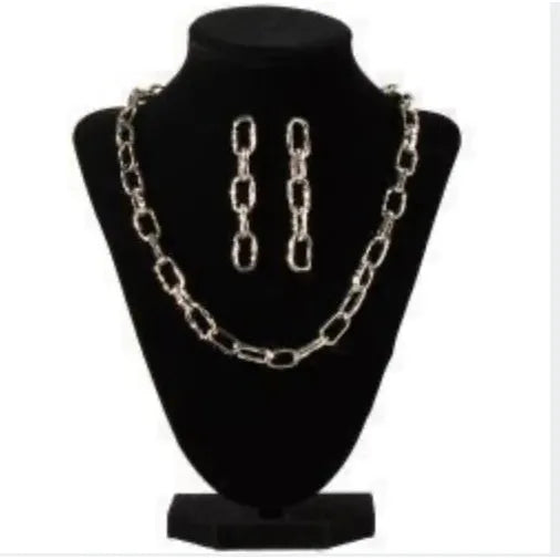 Women's M&F Chain-link Earrings & Necklace 3057536 - Crazy House Western Wear