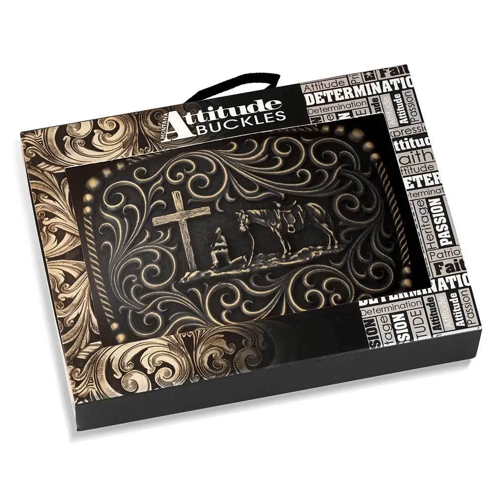 Men's Montana Silversmiths Surrounded by Faith Buckle A1076C