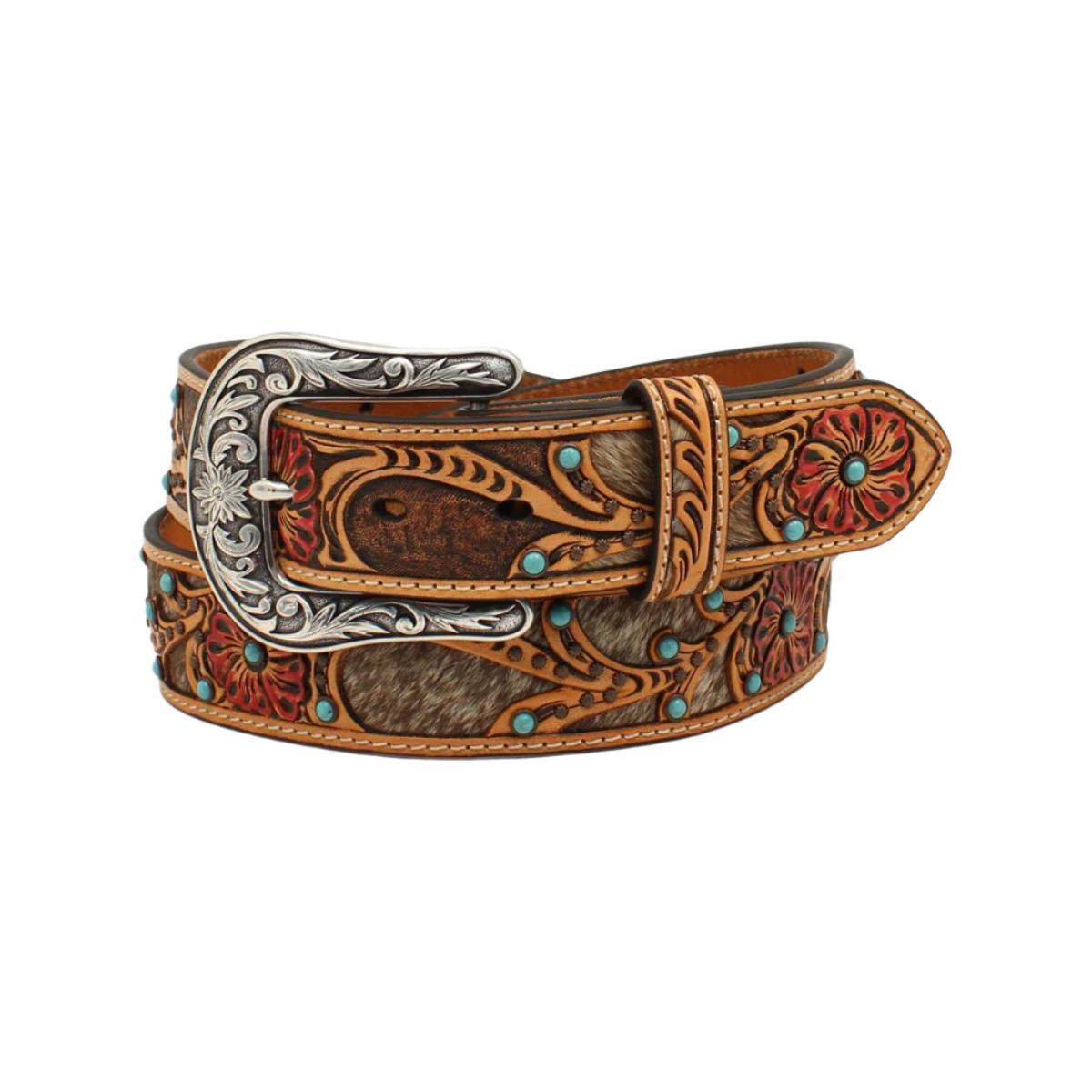Women's Ariat Calf Hair Underlay Belt A1533008 - Crazy House Western Wear