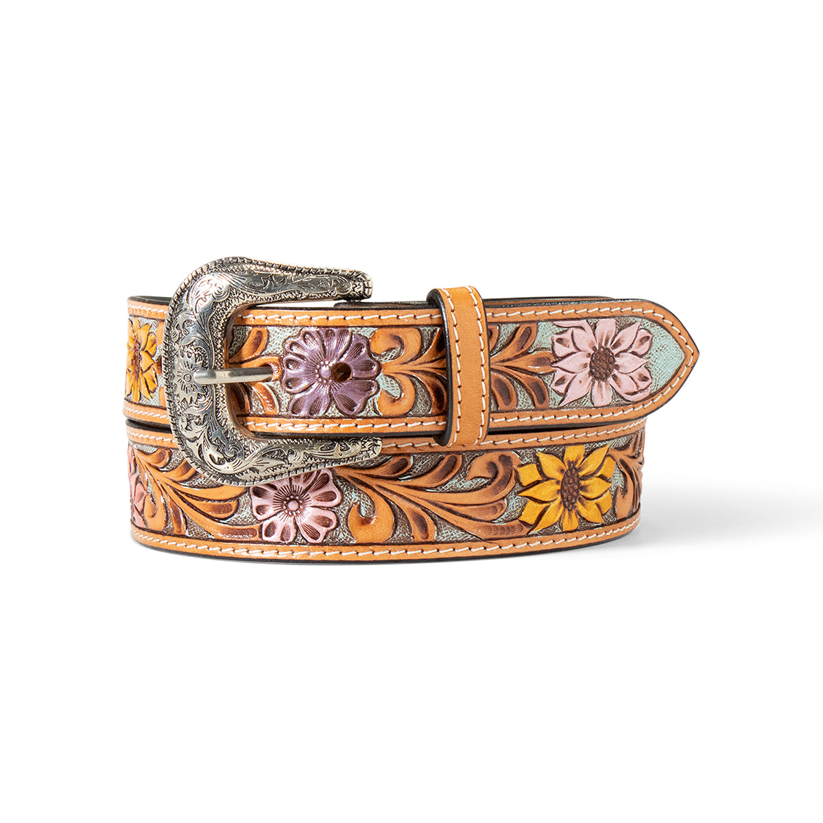 Women's Ariat Multi Colored Floral Body Belt