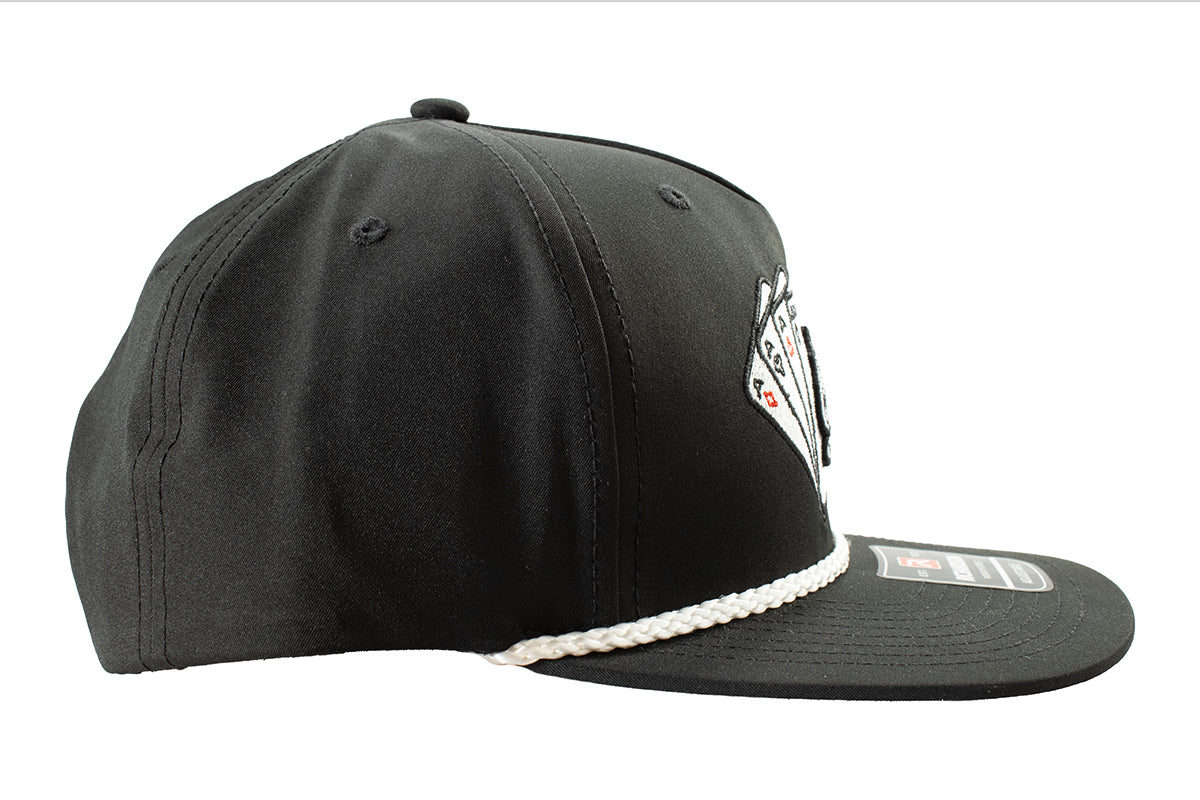 Men's Ariat Black Embroidered Ace Playing Cards Cap A300086901