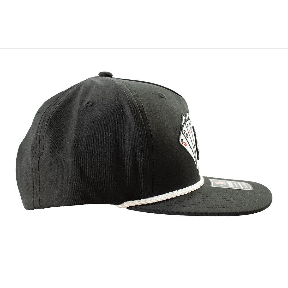 Men's Ariat Black Embroidered Ace Playing Cards Cap A300086901