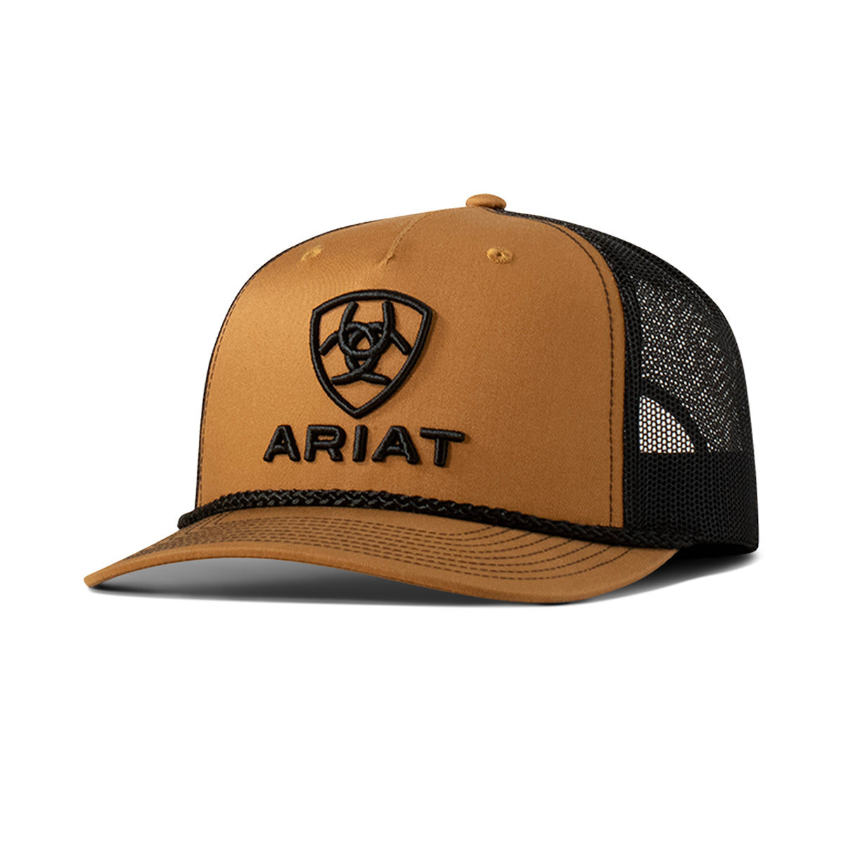 Men's Ariat Tan Cap with Embroidered 3D Ariat Logo A300090008