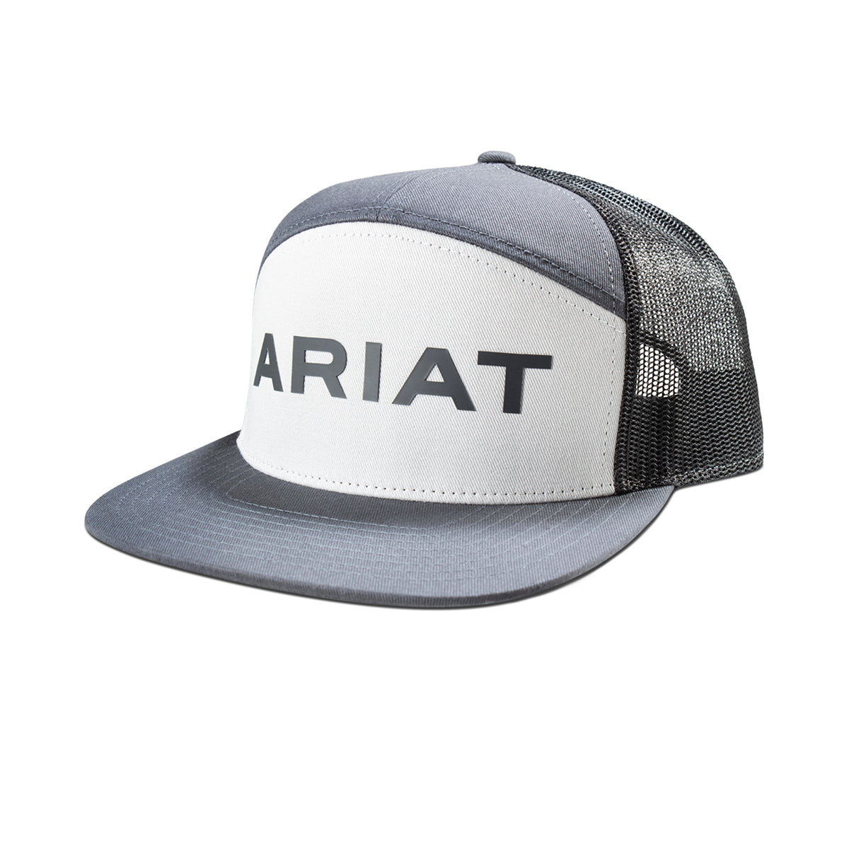 Men's Ariat Gray Cap with Rubber Ariat Logo A300092706