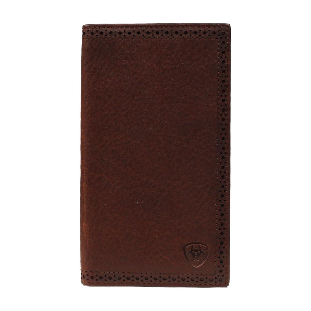 Men's Ariat Dark Copper Leather Rodeo Wallet A35126283 - Crazy House Western Wear