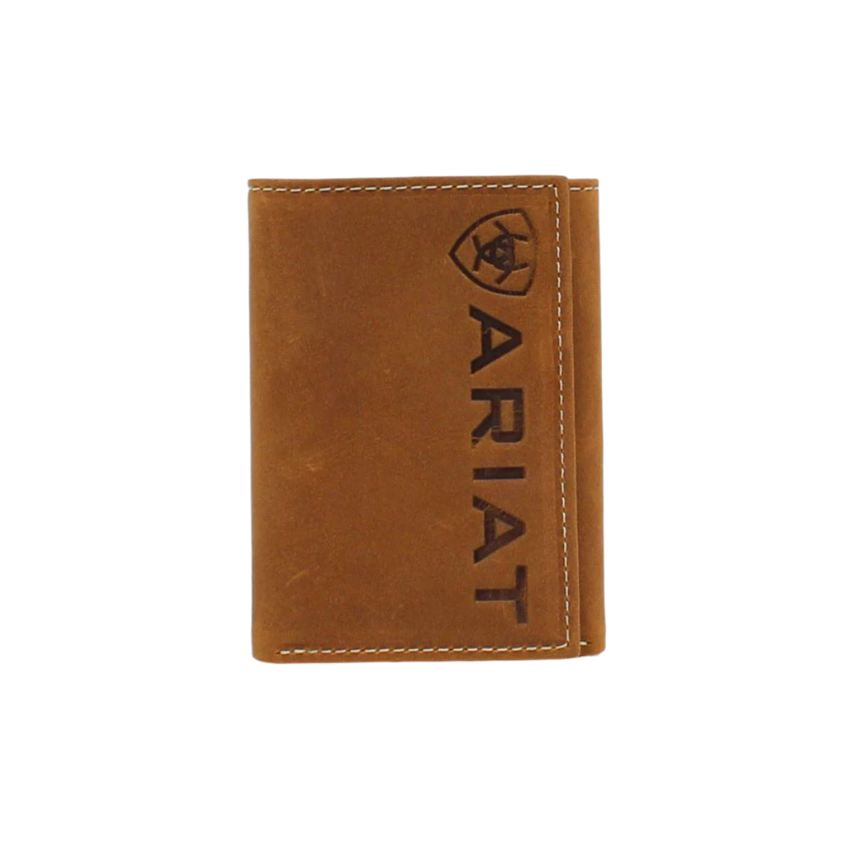 Men's Ariat Tan Trifold Style Wallet A3545344 - Crazy House Western Wear