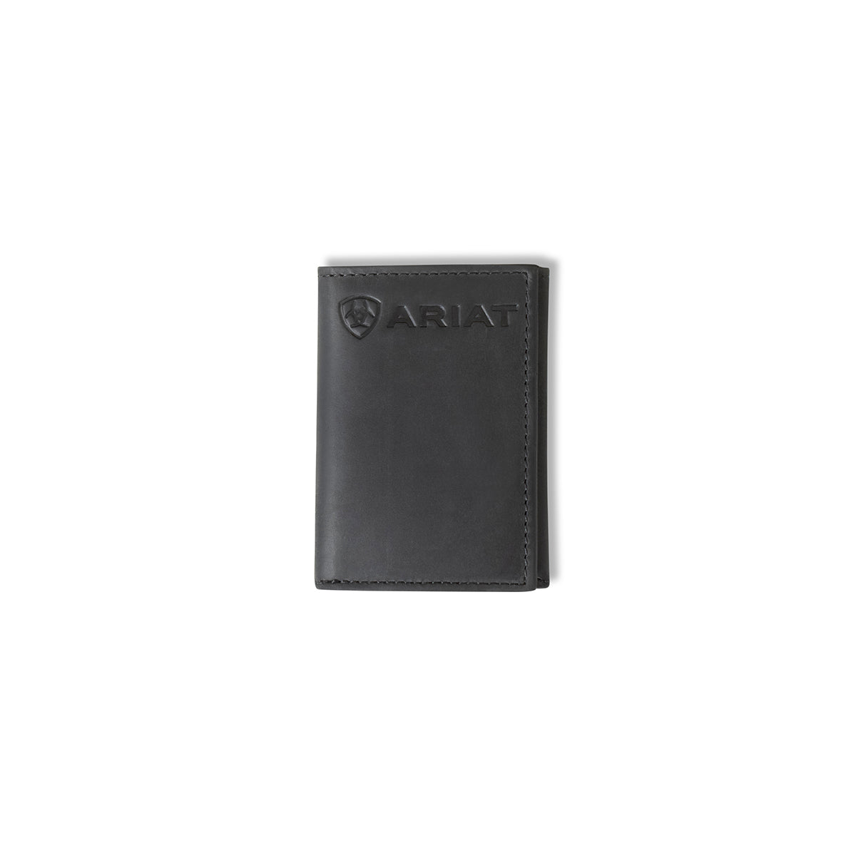 Men's Ariat Black Trifold Style Wallet with Ariat Logo A3545901 - Crazy House Western Wear