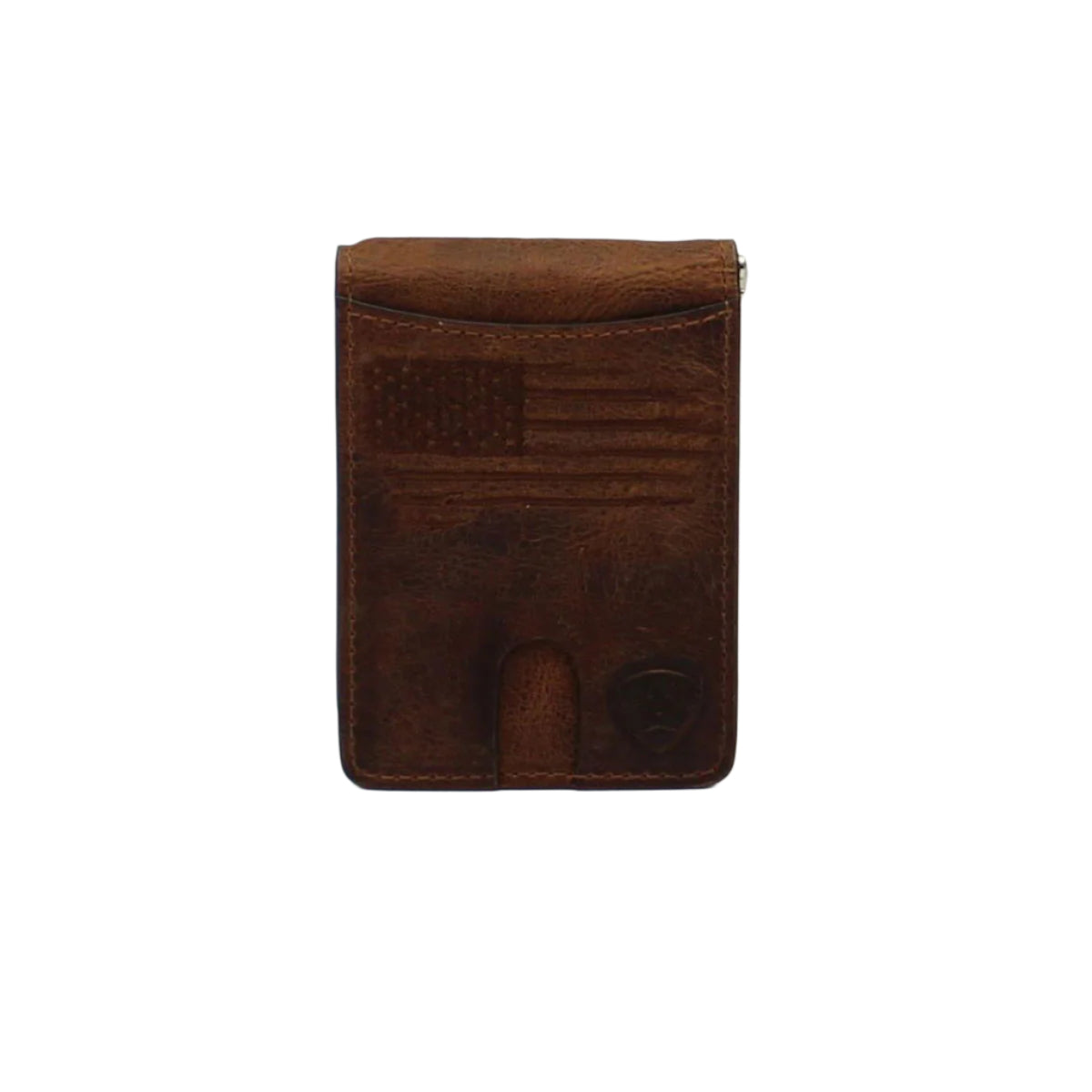 Men's Ariat Brown Money Clip Style Wallet A3546002 - Crazy House Western Wear
