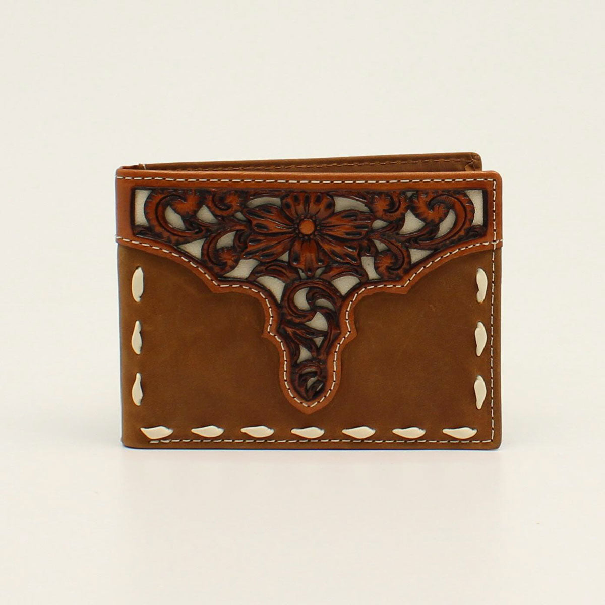 Men's Ariat Bifold Style Wallet Medium Brown A3547344 - Crazy House Western Wear
