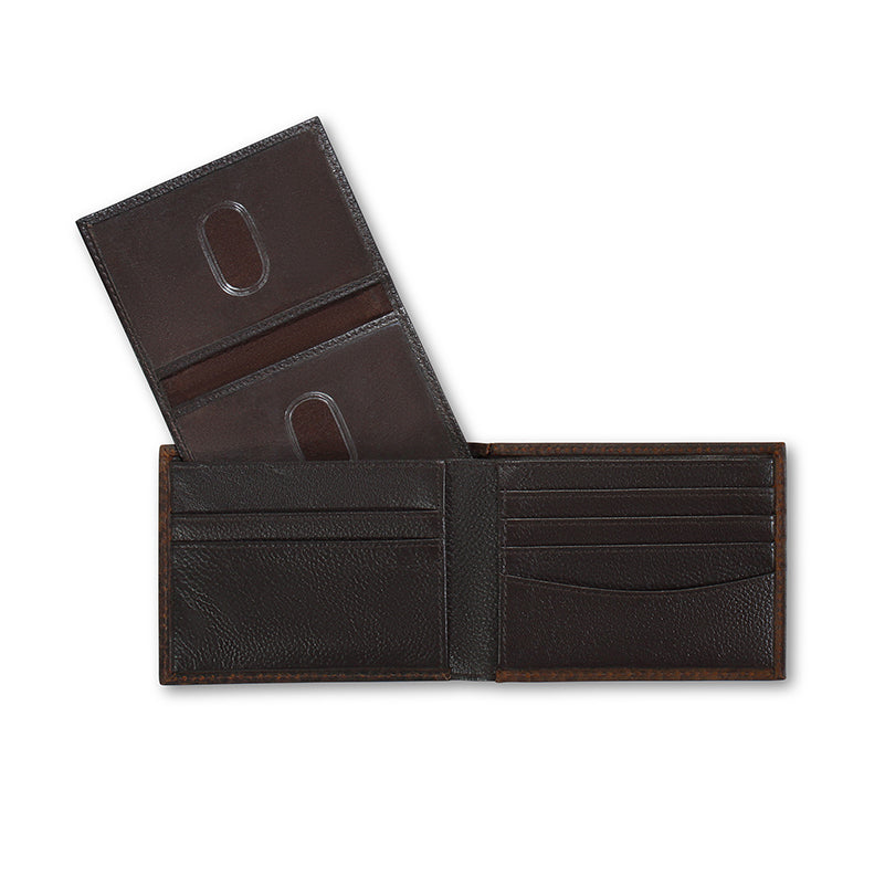 Men's Ariat Brown Bifold Rodeo Style Wallet A35493282 - Crazy House Western Wear