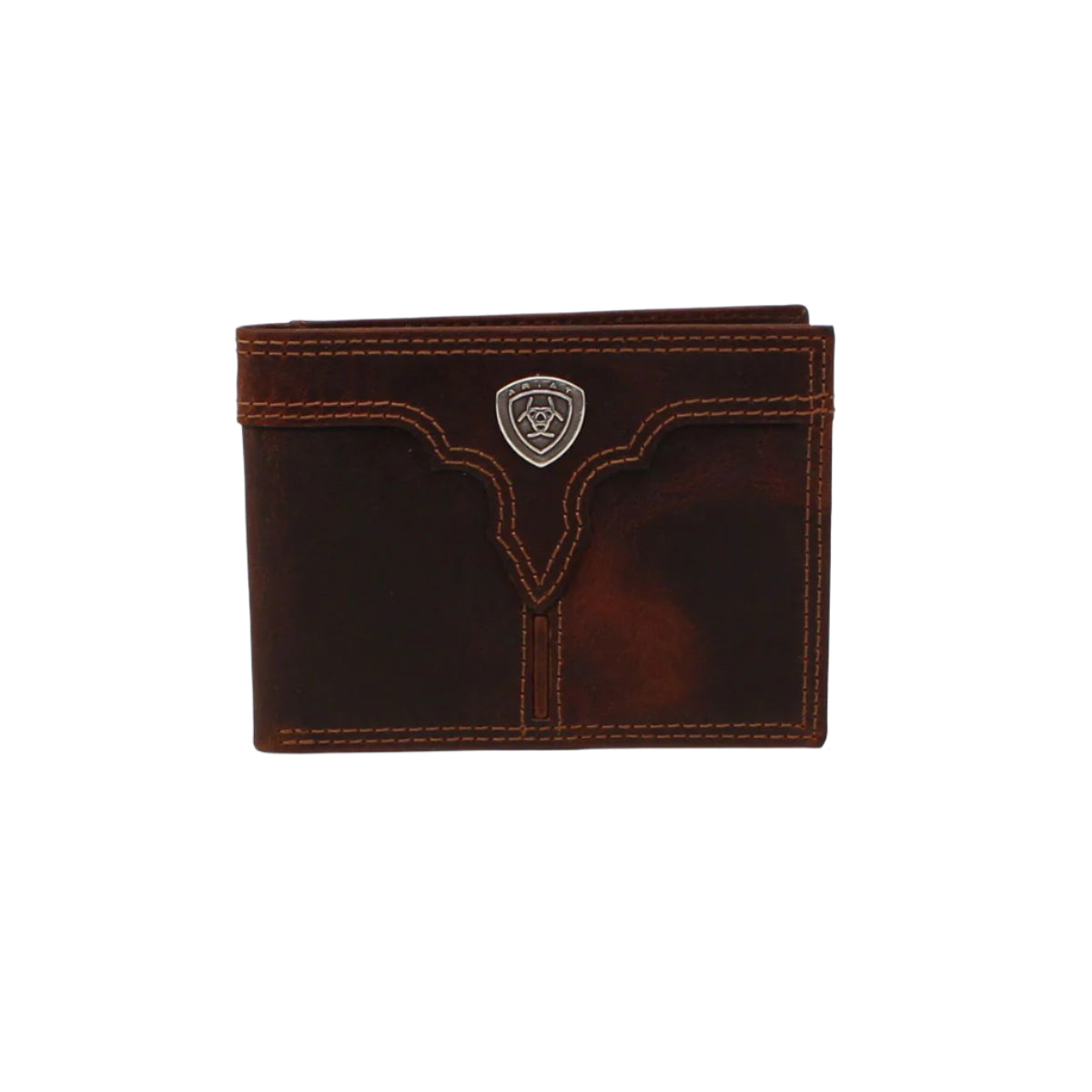 Men's Ariat Brown Bifold Wallet A3550202 - Crazy House Western Wear