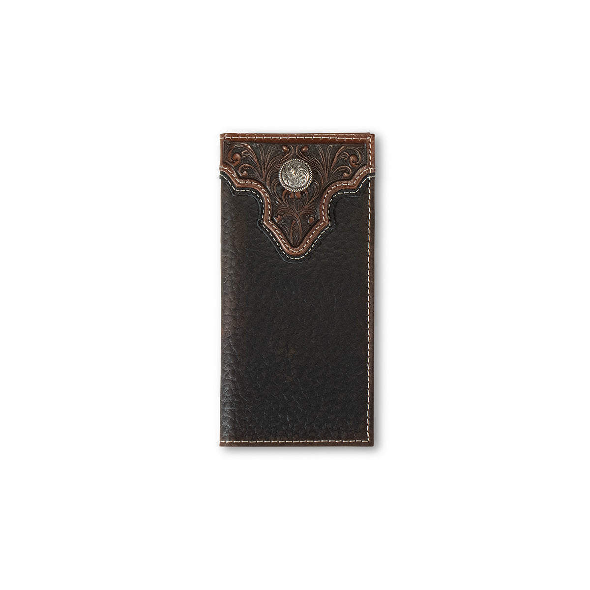 Boy's Ariat Brown Rodeo Style Genuine Leather Wallet A3551502 - Crazy House Western Wear