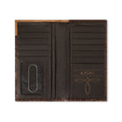 Men's Ariat Brown Croco Texture Rodeo Style Wallet A3552802 - Crazy House Western Wear