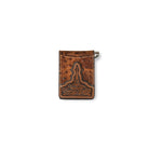 Men's Ariat Brown Bifold Ostrich Pattern Wallet A3553302 - Crazy House Western Wear