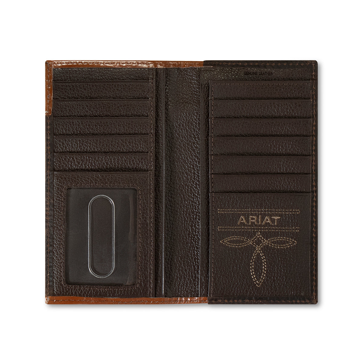 Men's Ariat Rowdy Brown Rodeo Style Wallet A35540282 - Crazy House Western Wear