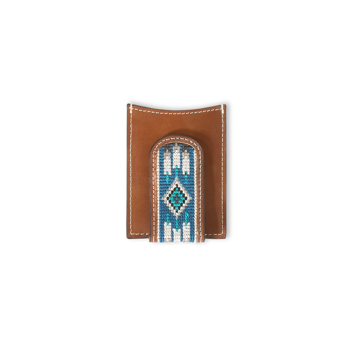 Men's Ariat Brown Genuine Leather Money Clip Style A3560602 - Crazy House Western Wear