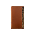 Men's Ariat Brown Rodeo Style Wallet Calf Hair Body with Floral Overlay A3564302 - Crazy House Western Wear