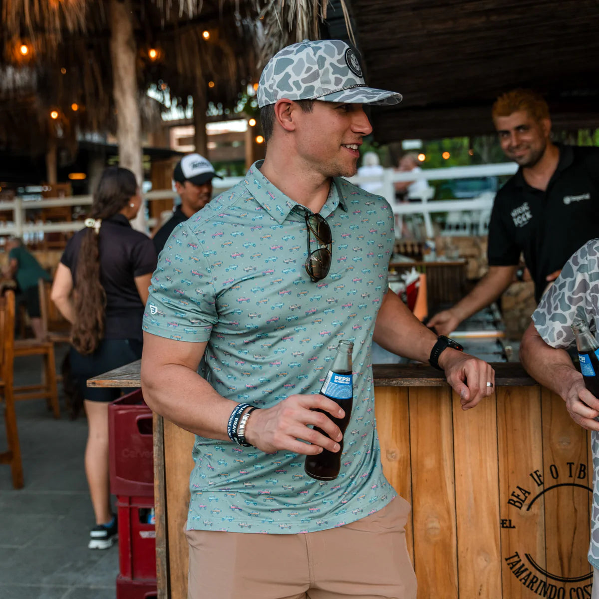 Men's Burlebo Performance Polo - Vintage Cruiser PP-VGCR - Crazy House Western Wear