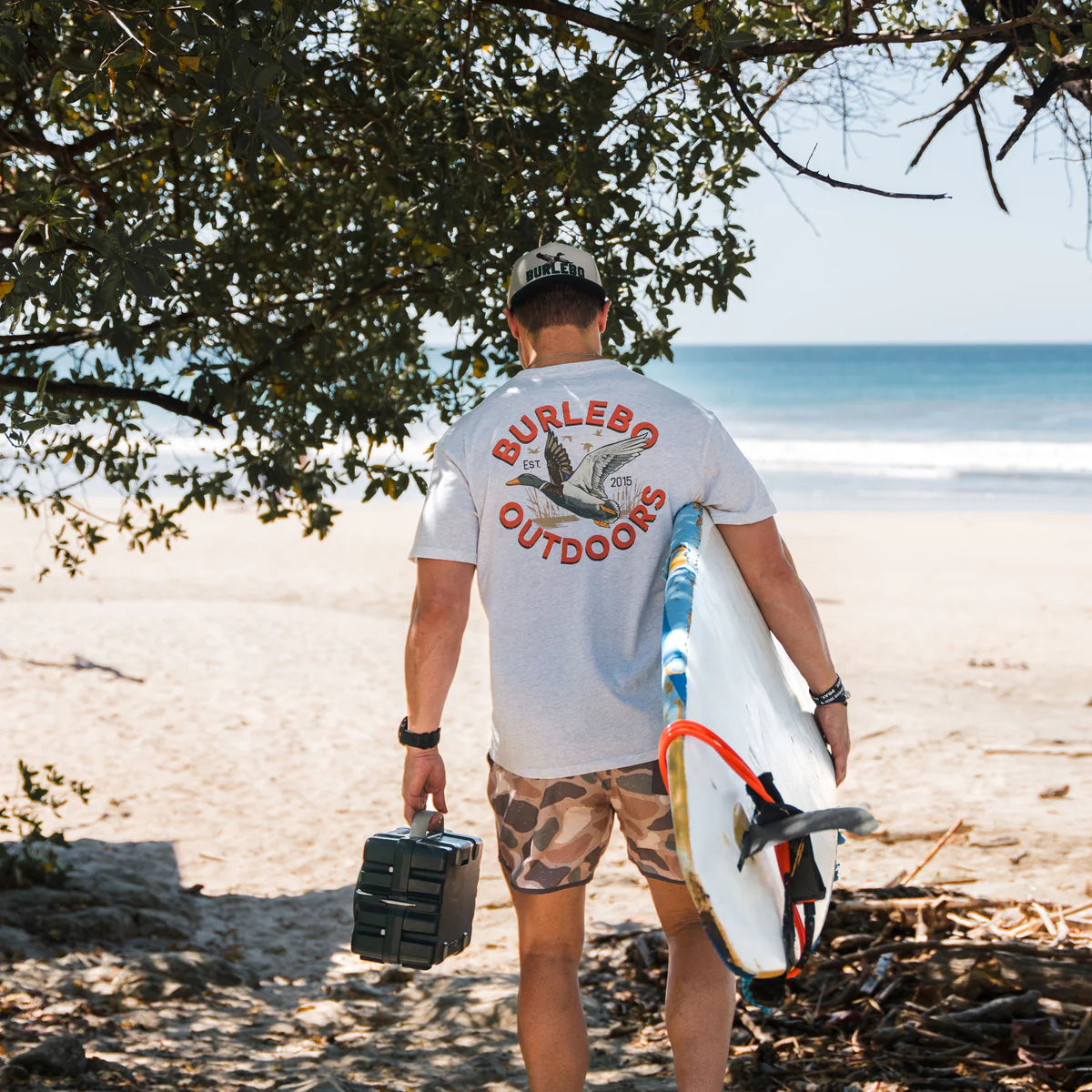 Men's Burlebo Old School Duck Hunt - Heather Oatmeal OSDK-SS-OAT - Crazy House Western Wear