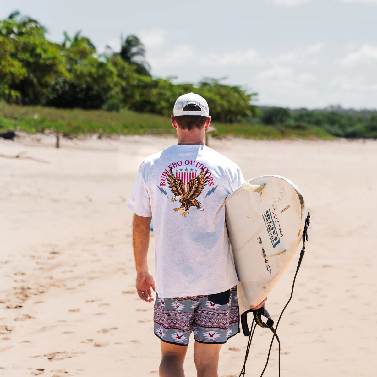 Men's Burlebo Land of The Free - Heather Ash Grey LOF-SS-AG - Crazy House Western Wear
