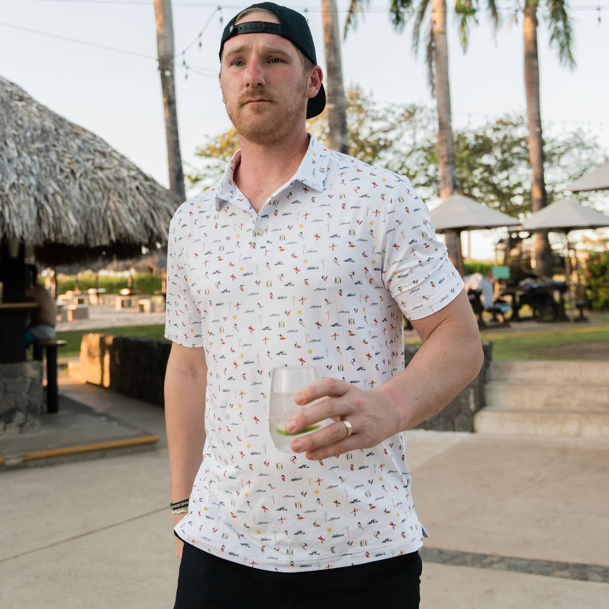 Men's Burlebo Performance Polo - Surfer PP-SURF - Crazy House Western Wear