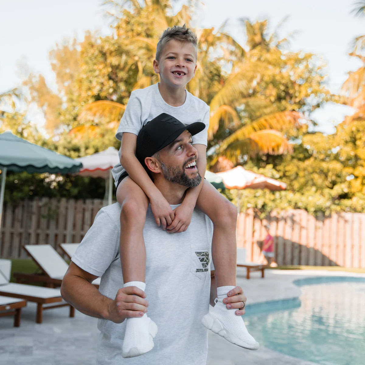 Men's Burlebo Flying B Deer Camo Logo - Heather Ash Grey FBCDC-SS-AG - Crazy House Western Wear