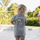 Boy's Burlebo Cowboy Up - Dark Heather Grey Shirt Y-CU-SS-DHG - Crazy House Western Wear