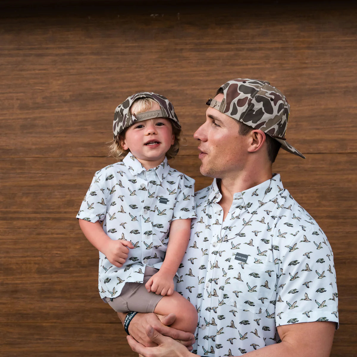 Boy's Burlebo Performance Button Up - Flying Mallard Ducks White Y-PBU-FMD - Crazy House Western Wear