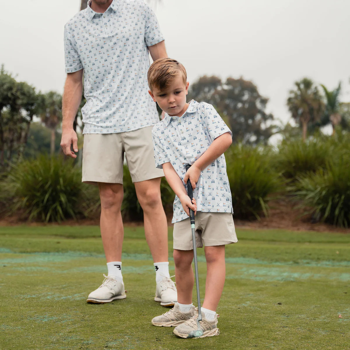 Boy's Burlebo Youth Polo - Hole In One Shirt Y-PP-HIO-W