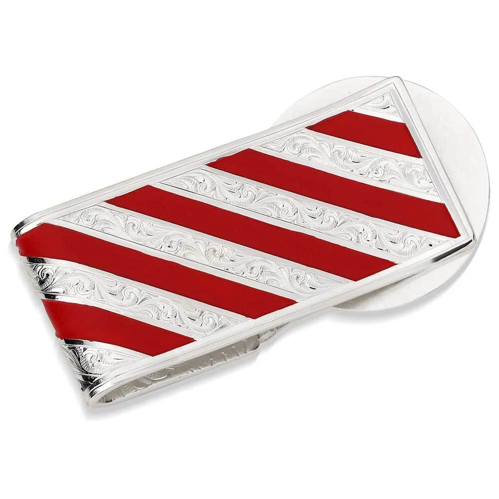 Montana Silversmiths American Made Liberty Hinged Money Clip with Bull Rider AMMCL5973-330