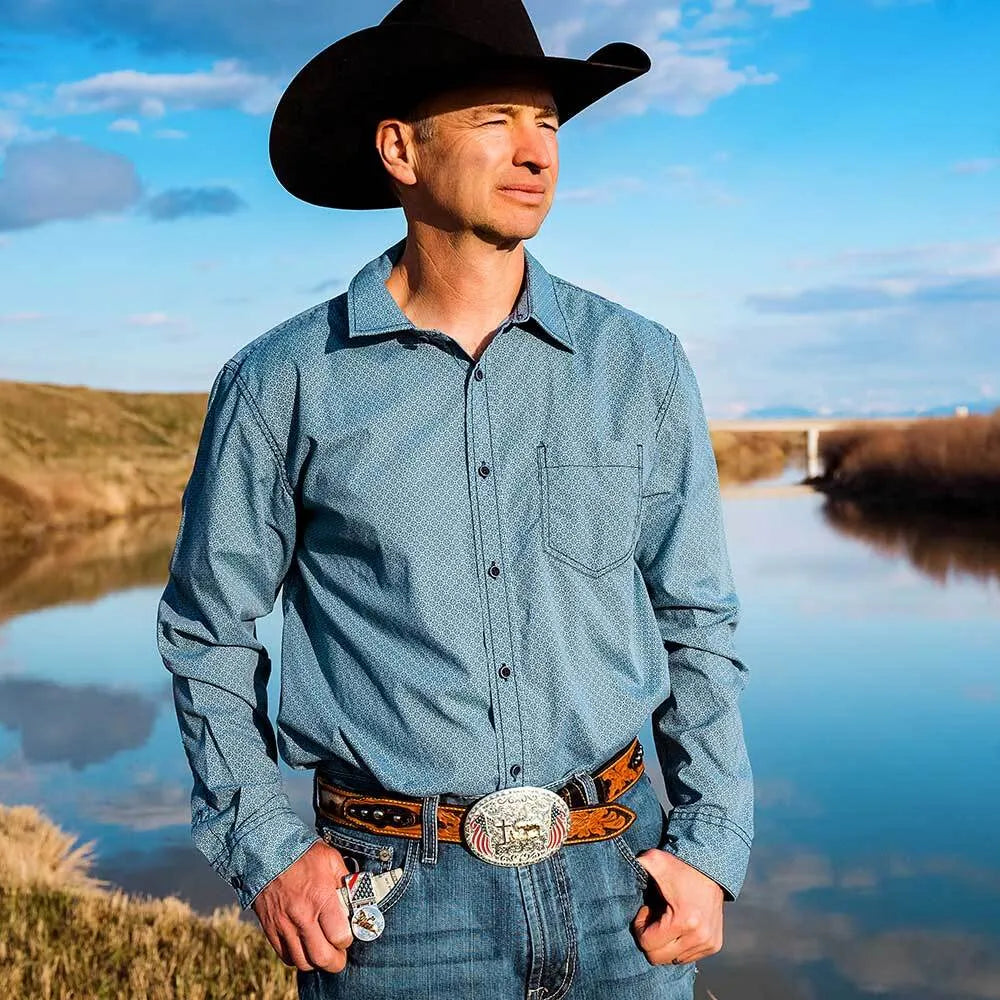 Montana Silversmiths American Made Liberty Hinged Money Clip with Bull Rider AMMCL5973-330