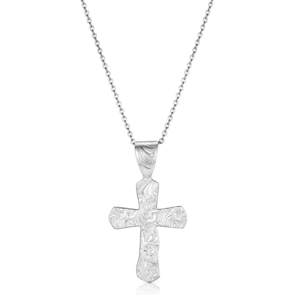 Montana Silversmiths Women's One Nation American Made Cross Necklace AMNC6585