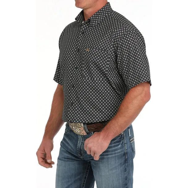 Men's Cinch Arena flex Navy Print MTW1704146 - Crazy House Western Wear