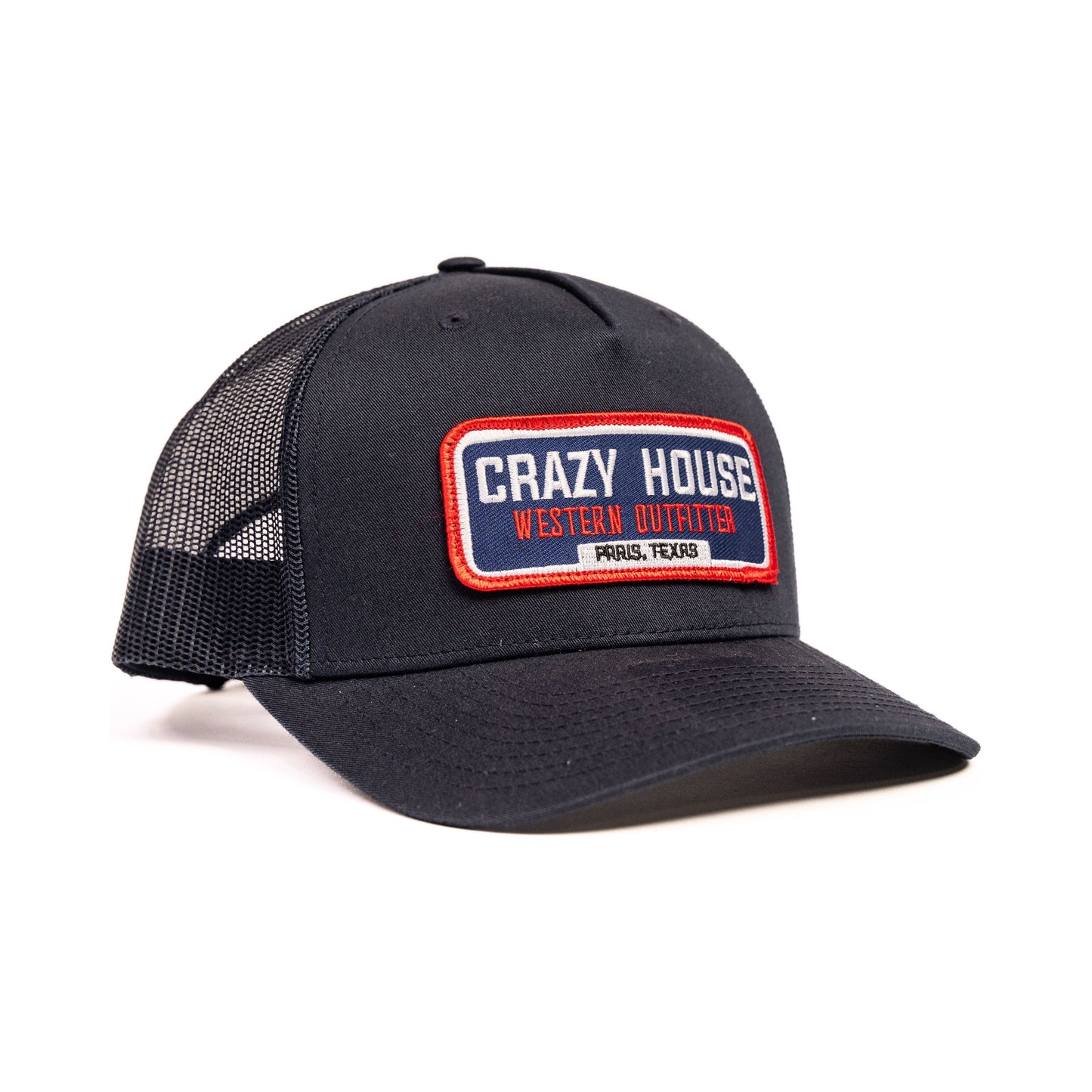 Navy Snapback With Outfitter Patch - Crazy House Western Wear