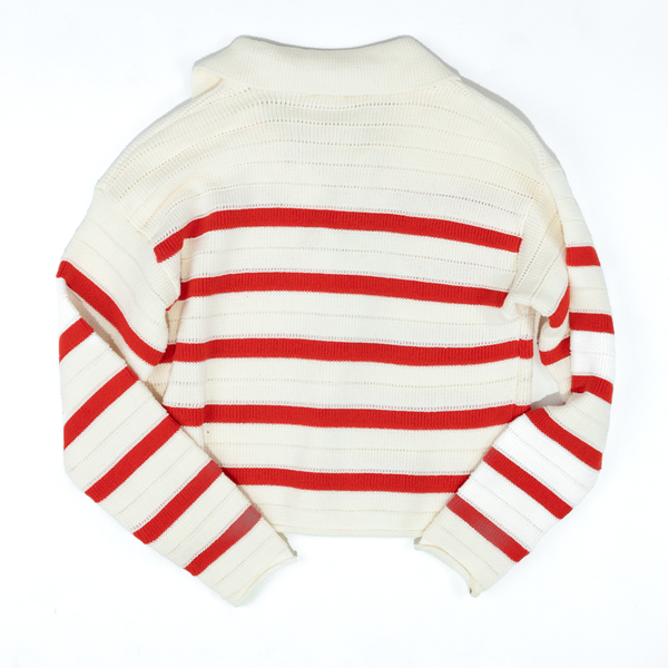 Women's ee:some Red and White Striped Sweater SK14490 - Crazy House Western Wear