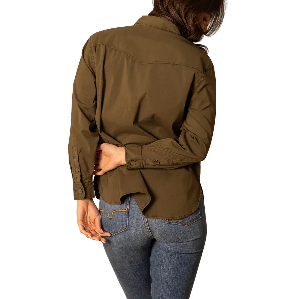 Women's Kimes Ranch Dark Olive Abigail Popover Top