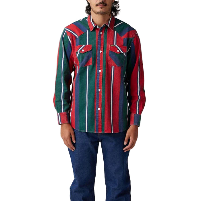 Men's Seager Amarillo Long Sleeve Shirt Mattson Stripe MSF25AMARLSMATS