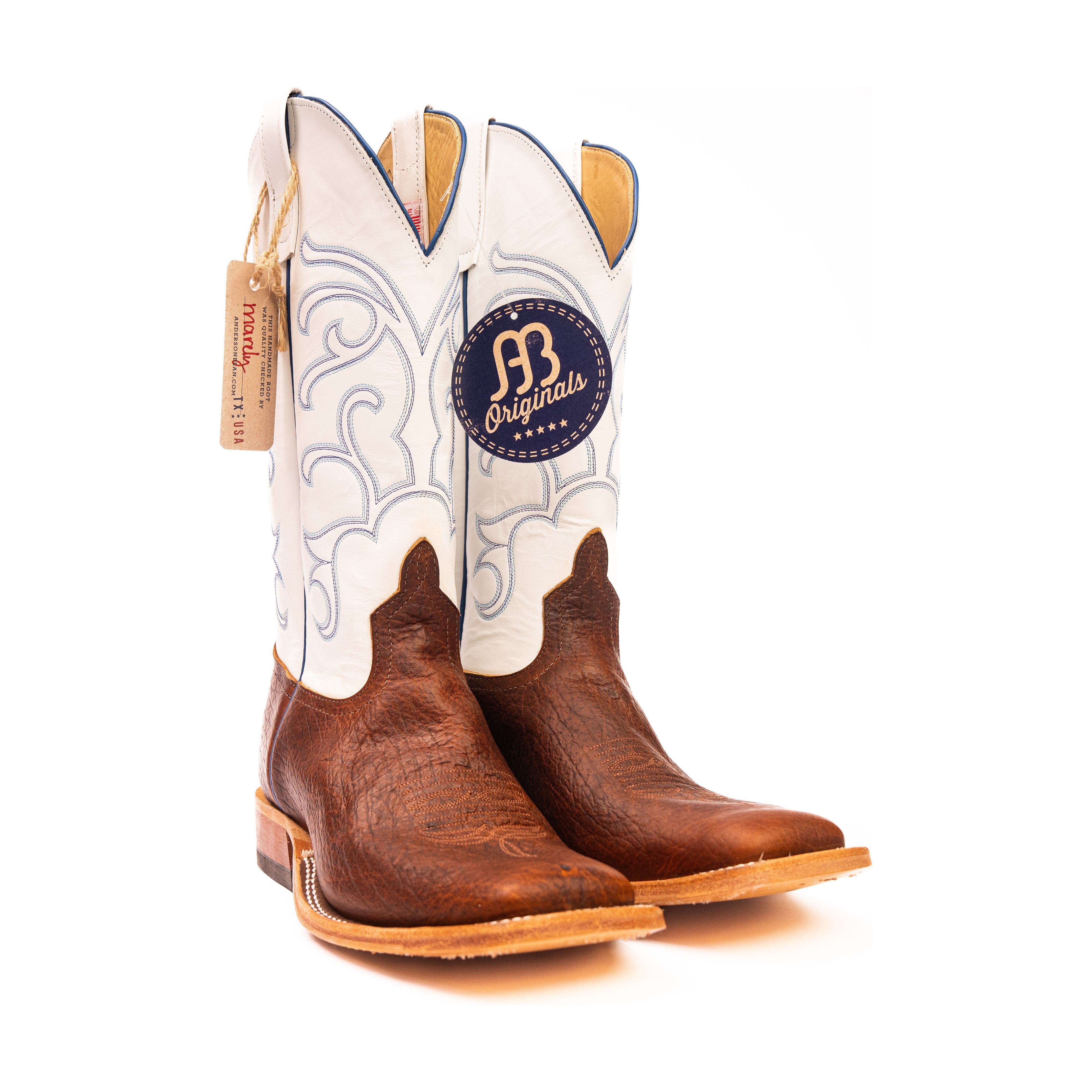 Anderson Bean Whiskey Third Pole Yak with 13" White Glove Top - Crazy House Western Wear