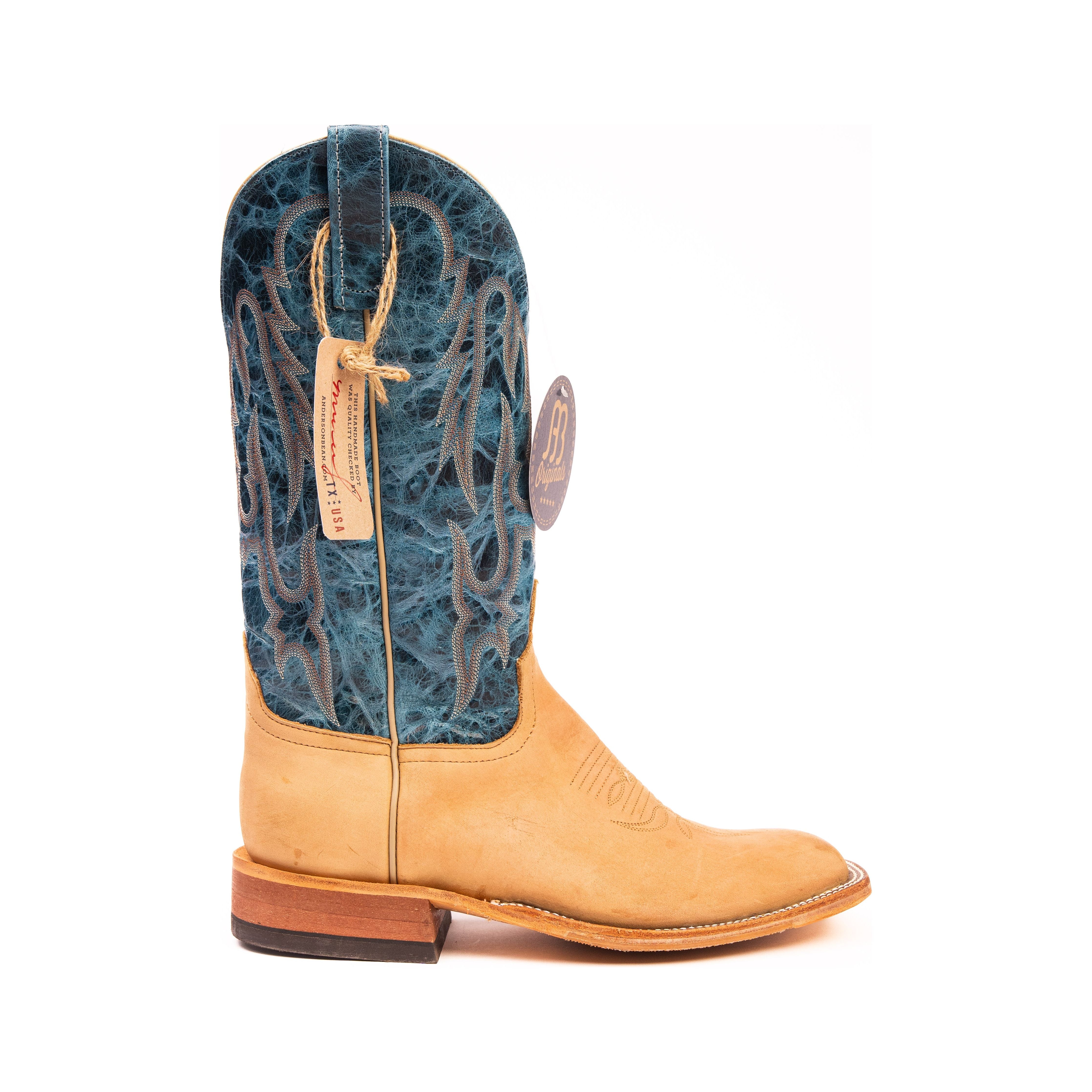 Anderson Bean Tan Crazyhorse with 13" Royal Top - Crazy House Western Wear