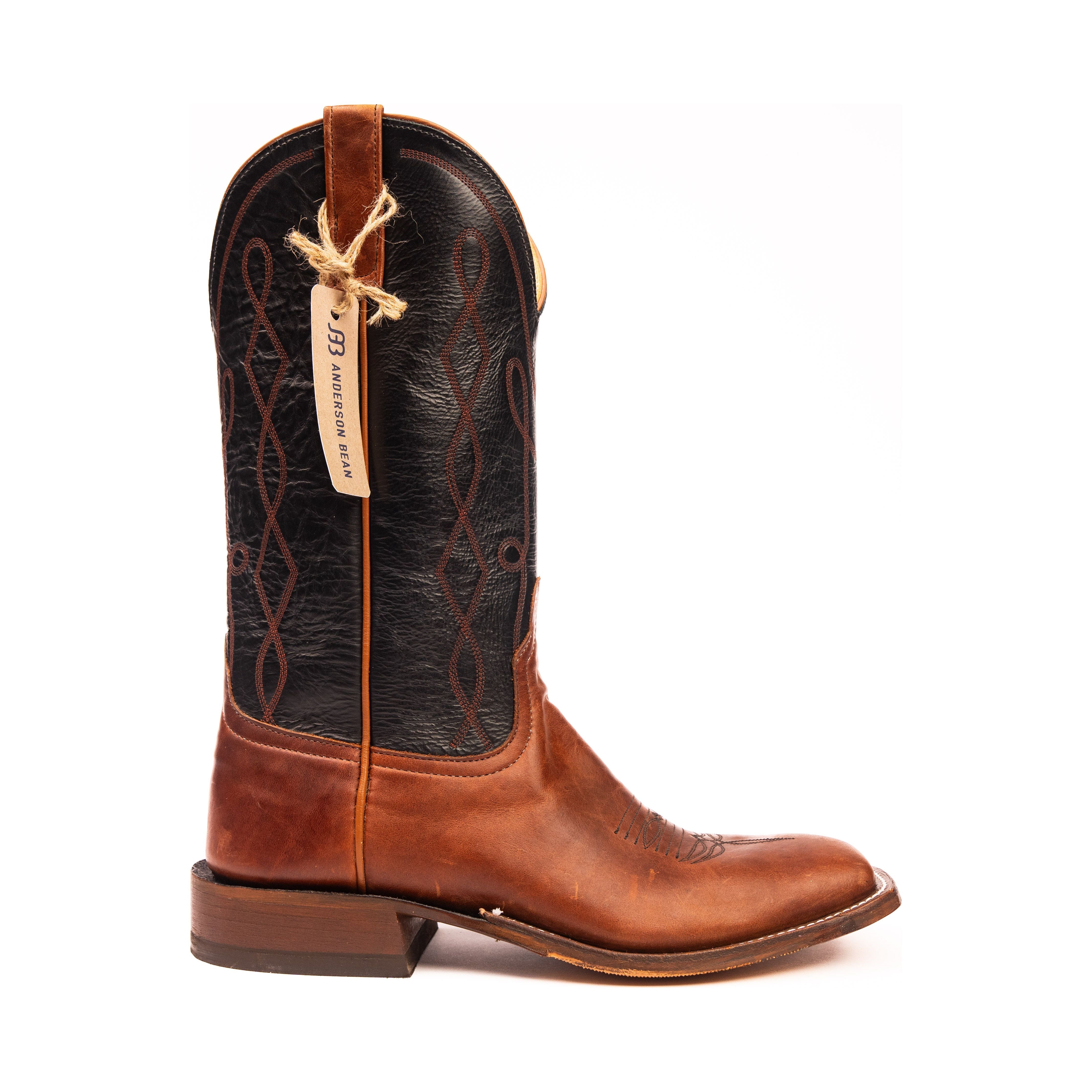 Anderson Bean Mirage Redwood with 13" Black Glove Top - Crazy House Western Wear