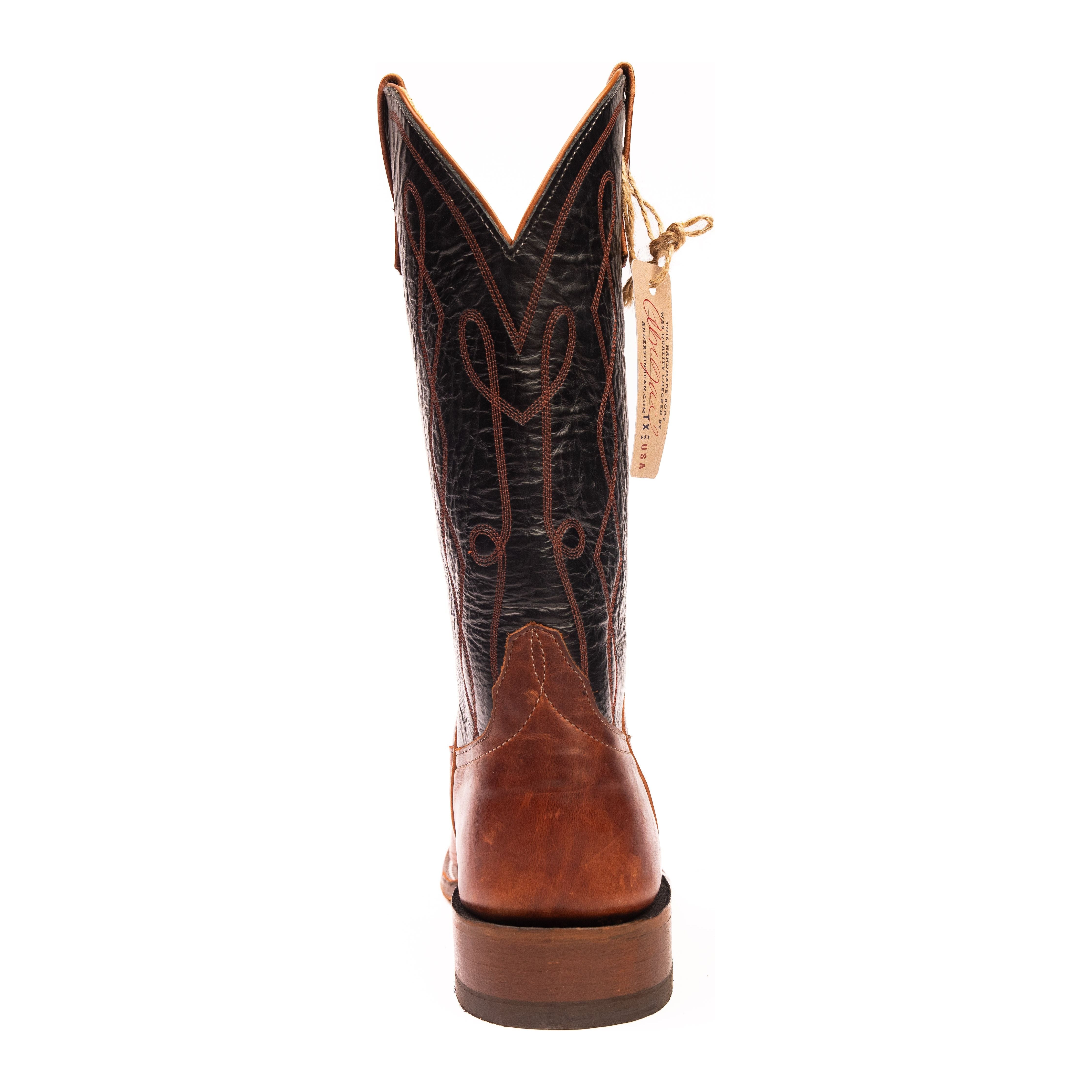 Anderson Bean Mirage Redwood with 13" Black Glove Top - Crazy House Western Wear
