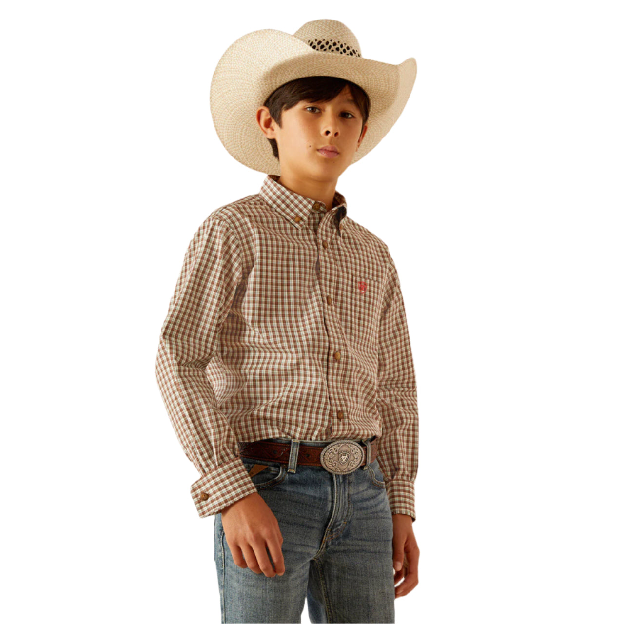 Boy's Ariat Pro Cassius Long Sleeve Shirt 10054787 - Crazy House Western Wear