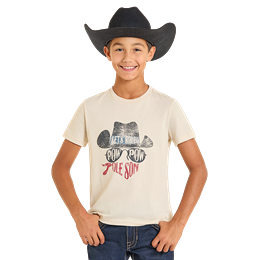 Boy's Rock and Roll "Pow Pow" Shirt BB21T07452 - Crazy House Western Wear