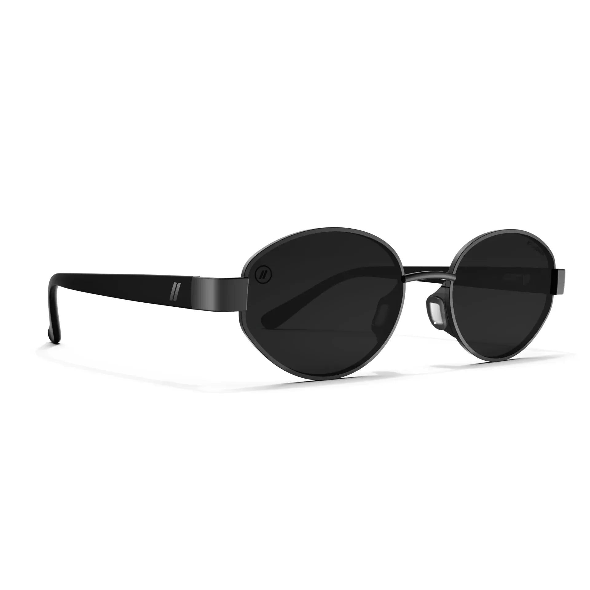 Blenders Jet Black Azure Oval Shaped Sunglasses BE1250
