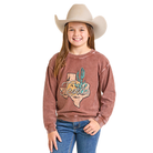 Girl's Rock and Roll Graphic Sweater BG91T07431 - Crazy House Western Wear