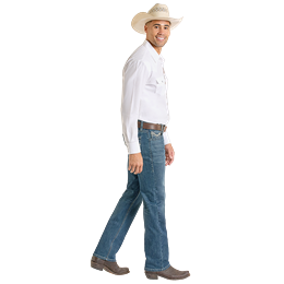 Men's Rock & Roll Two Tone Revolver Straight Jeans BM1RD06702 - Crazy House Western Wear