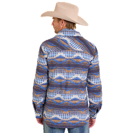 Men's Rock & Roll Jacquard Snap Shirt Jacket